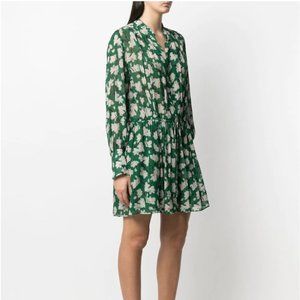 Rag & Bone Carly Floral-print Dress - Green